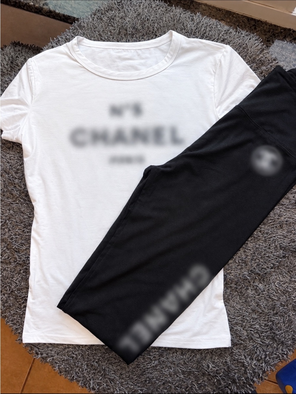Black Men's Athletic Pants - Designer Logo Style